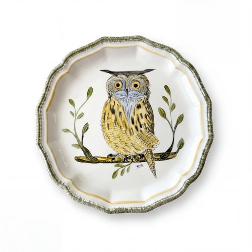 Assiette hibou salins - hibou, les