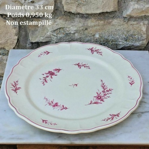 Ancien plat faïence - en, de