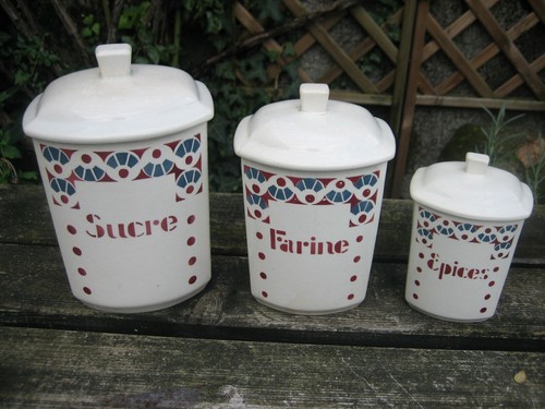 Ancien pot épice faience - 3,