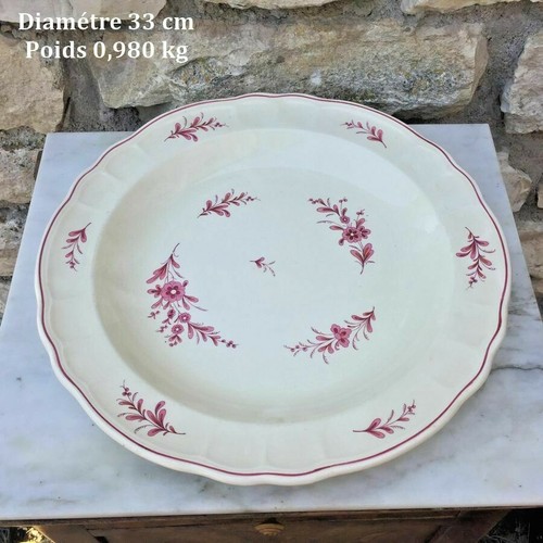 Ancien plat creux faïence - , en